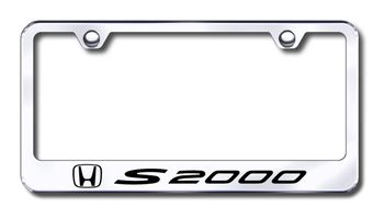 Honda S2000 Laser Etched Stainless Steel License Plate Frame