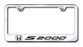 Honda S2000 Laser Etched Stainless Steel License Plate Frame