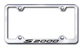 Honda S2000 Laser Etched Stainless Steel Wide License Plate Frame