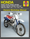 Honda XR50R, XR70R, XR80R, XR100R, CRF50F, CRF70F, CRF80F, CRF100F Haynes Repair Manual (1985-2020)
