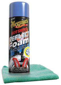 Meguiar's Hot Shine Reflect Foam (19 oz.) & Microfiber Cloth Kit