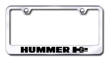 Hummer H2 Laser Etched Stainless Steel License Plate Frame