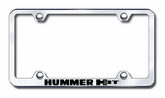 Hummer H3-T Laser Etched Stainless Steel Wide License Plate Frame