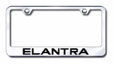 Hyundai Elantra Laser Etched Stainless Steel License Plate Frame