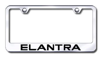 Hyundai Elantra Laser Etched Stainless Steel License Plate Frame