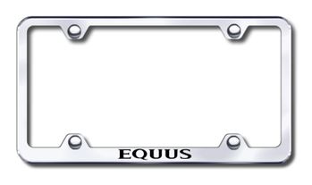 Hyundai Equus Laser Etched Stainless Steel Wide License Plate Frame