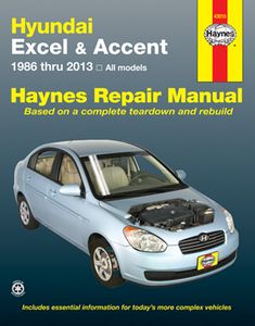 Hyundai Excel & Accent Haynes Repair Manual (1986-2013)