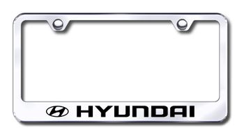 Hyundai Logo Laser Etched Stainless Steel License Plate Frame
