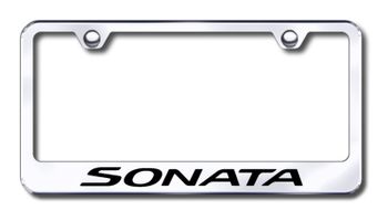 Hyundai Sonata Laser Etched Stainless Steel License Plate Frame