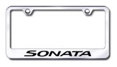 Hyundai Sonata Laser Etched Stainless Steel License Plate Frame