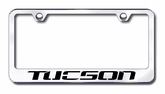 Hyundai Tucson Laser Etched Stainless Steel License Plate Frame