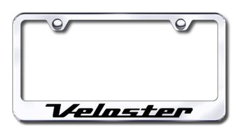 Hyundai Veloster Laser Etched Stainless Steel License Plate Frame