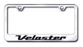 Hyundai Veloster Laser Etched Stainless Steel License Plate Frame