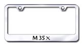 Infiniti M35X Laser Etched Stainless Steel License Plate Frame