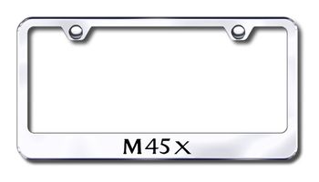 Infiniti M45X Laser Etched Stainless Steel License Plate Frame