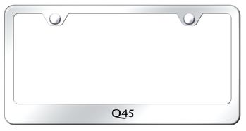 Infiniti Q45 Mirror Finish Stainless Steel Laser Etched License Plate Frame