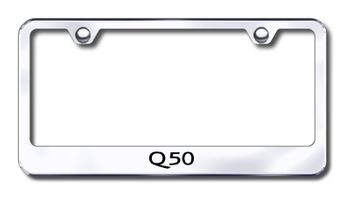 Infiniti Q50 Laser Etched Stainless Steel License Plate Frame