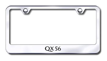 Infiniti QX56 Laser Etched Stainless Steel License Plate Frame