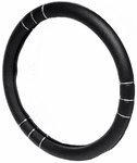 Insignia Grip Black Steering Wheel Cover