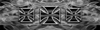 Iron Cross Steel Rear Window Decal