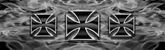 Iron Cross Steel Rear Window Decal