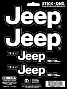 "Its A Jeep Thing" Self Adhesive Decals