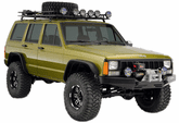 Jeep Cherokee XJ Bushwacker Flat Style Fender Flare Kit (1984-2001)
