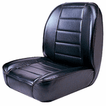 Jeep CJ Black Low Back Front Bucket Seat (1955-1986)