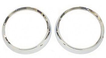 Jeep CJ Chrome Headlight Bezel-Pair (1972-1986)