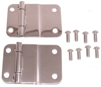 Jeep CJ Polished Stainless Steel Lower Tailgate Hinge