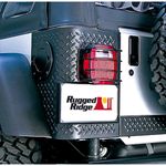 Jeep CJ & Wrangler Black Steel Tail Light EuroGuard-Pair (1976-2006)