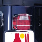 Jeep CJ & Wrangler Stainless Steel Tail Light EuroGuards-Pair (1976-2006)