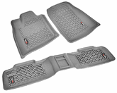 Jeep Grand Cherokee & Dodge Durango Front & Rear All Terrain Gray Floor Liner Set (2011-2017)