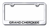 Jeep Grand Cherokee Laser Etched Stainless Steel License Plate Frame