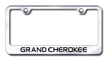 Jeep Grand Cherokee Laser Etched Stainless Steel License Plate Frame