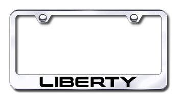 Jeep Liberty Laser Etched Stainless Steel License Plate Frame