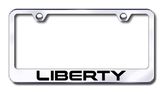 Jeep Liberty Laser Etched Stainless Steel License Plate Frame