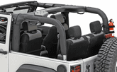 Jeep Wrangler 2 Door Black Vinyl Roll Bar Cover (2007-2018)