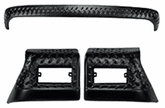 Jeep Wrangler 3 Piece Black Body Armor Kit (1997-2006)