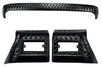 Jeep Wrangler 3 Piece Black Body Armor Kit (1997-2006)