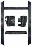 Jeep Wrangler 6 Piece Black Body Armor Kit w/Bushwacker Flares (1997-2006)