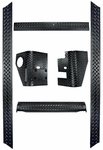 Jeep Wrangler 6 Piece Black Body Armor Kit w/o Bushwacker Flares (1997-2006)