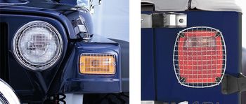 Jeep Wrangler 6 Piece Satin Stainless Steel Stone Guard Set (1997-2006)