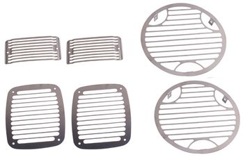 Jeep Wrangler 6 Piece Stainless Steel Stone Guard Set (1997-2006)