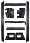 Jeep Wrangler 9 Piece Black Body Armor Kit