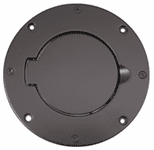 Jeep Wrangler Black Aluminum Billet Style Gas Cover (1997-2006)