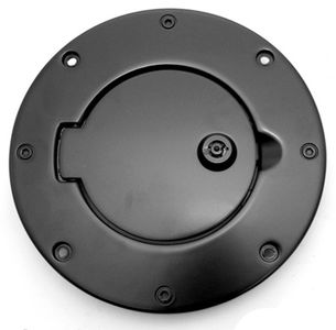 Jeep Wrangler Black Aluminum Locking Gas Hatch Cover (1997-2006)