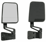 Jeep Wrangler Black Dual Focal Point Mirrors (1987-2002)