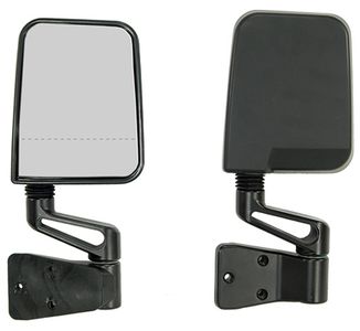 Jeep Wrangler Black Dual Focal Point Mirrors (1987-2002)