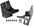 Jeep Wrangler Black Windshield Light Mount Bracket (1976-2006)